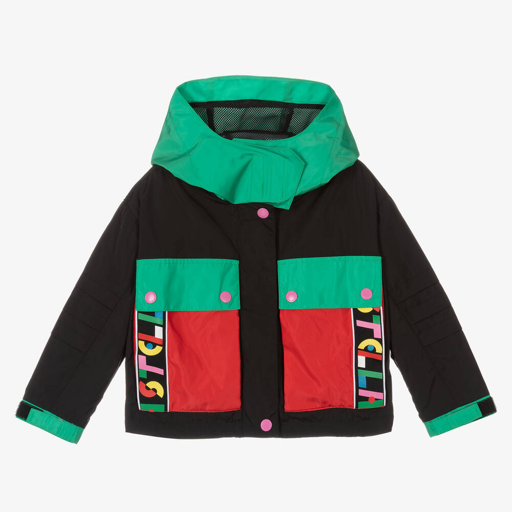 Stella McCartney Kids-Girls Colorblock Jacket | Childrensalon Outlet