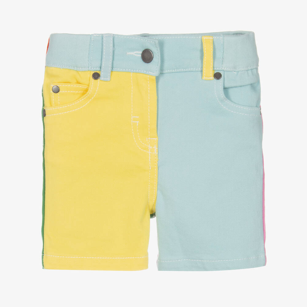 Stella McCartney Kids - Short color block en jean fille | Childrensalon