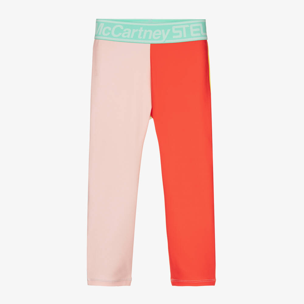 Stella McCartney Kids-Girls Colour Block Leggings | Childrensalon Outlet
