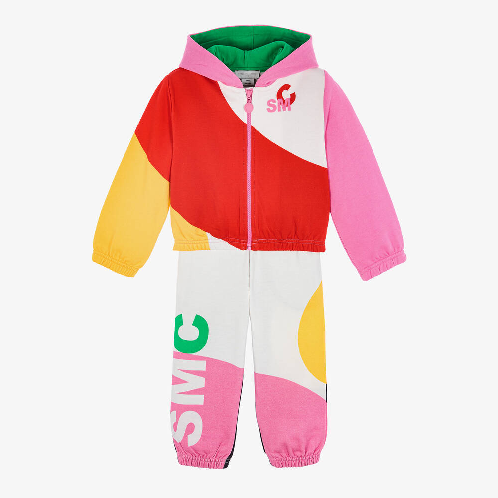 Stella McCartney Kids - Girls Colourblock Tracksuit | Childrensalon