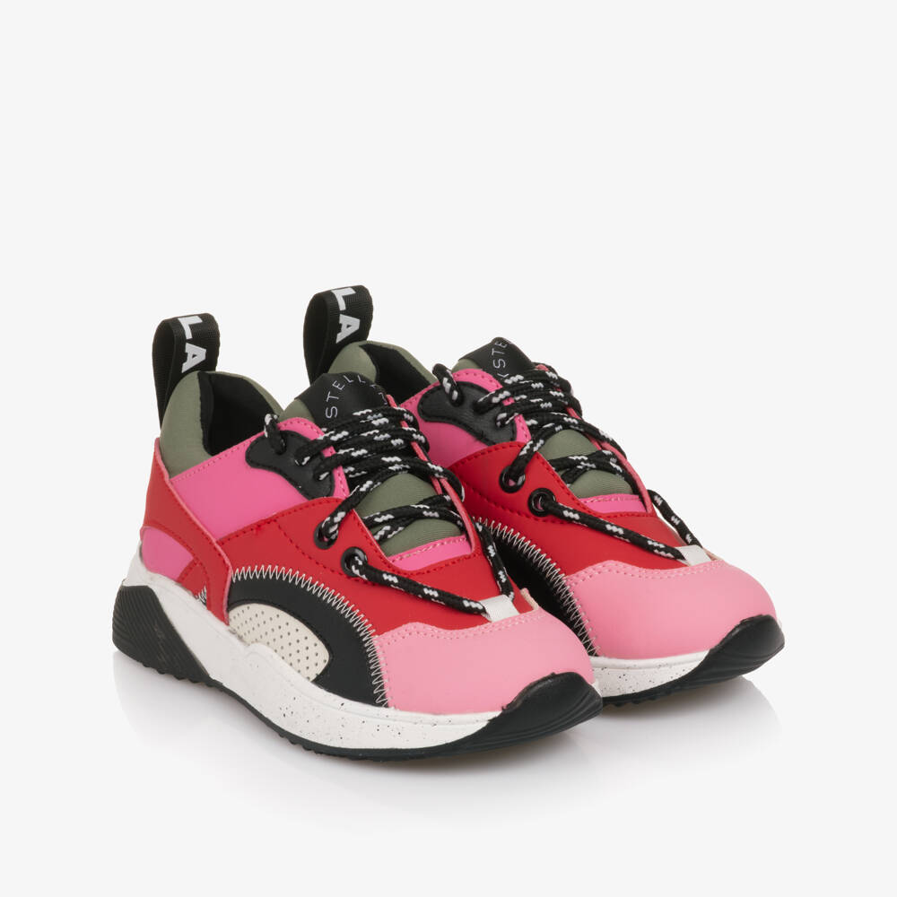 Stella McCartney Kids-Girls Colourful Lace-Up Trainers | Childrensalon Outlet