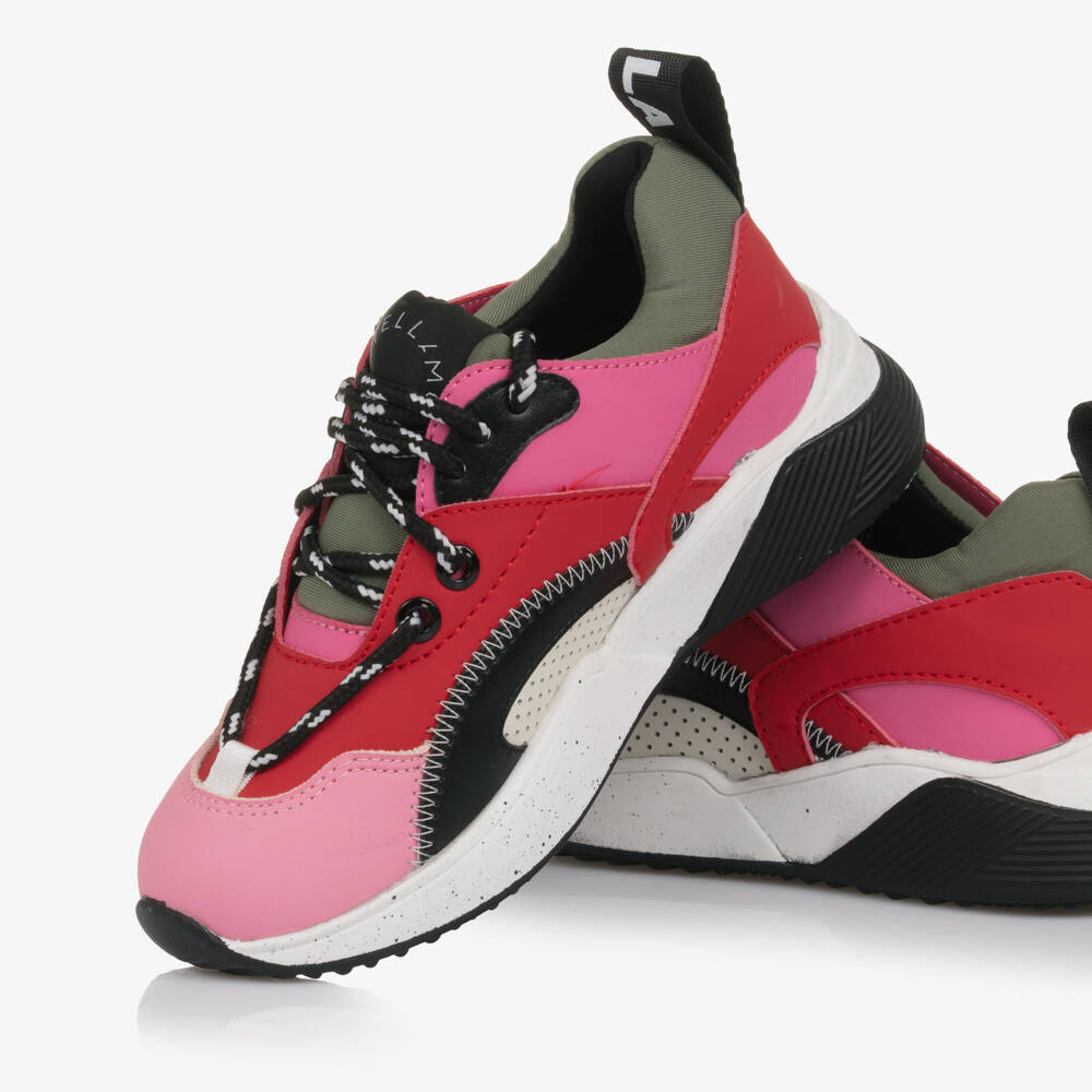 Stella McCartney Kids-Girls Colourful Lace-Up Trainers | Childrensalon Outlet