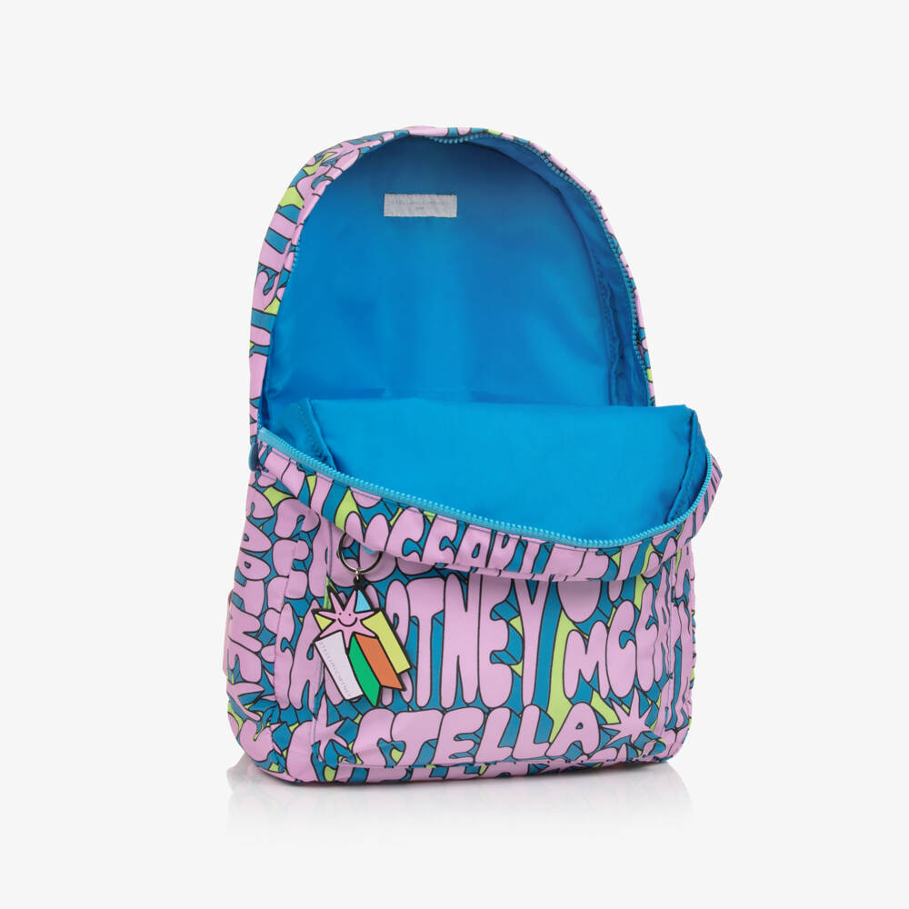 Stella McCartney Kids-Girls Colourful Logo Backpack | Childrensalon Outlet