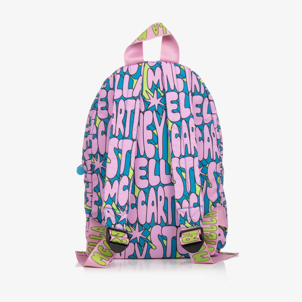 Stella McCartney Kids-Girls Colourful Logo Backpack | Childrensalon Outlet