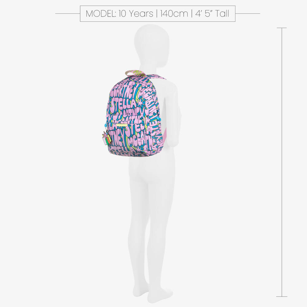 Stella McCartney Kids-Girls Colourful Logo Backpack | Childrensalon Outlet