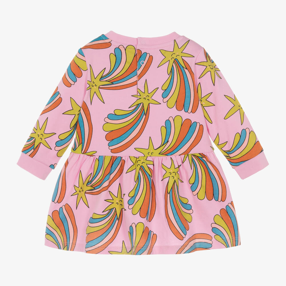 Stella McCartney Kids-Girls Cosmic Star Pink Dress | Childrensalon Outlet