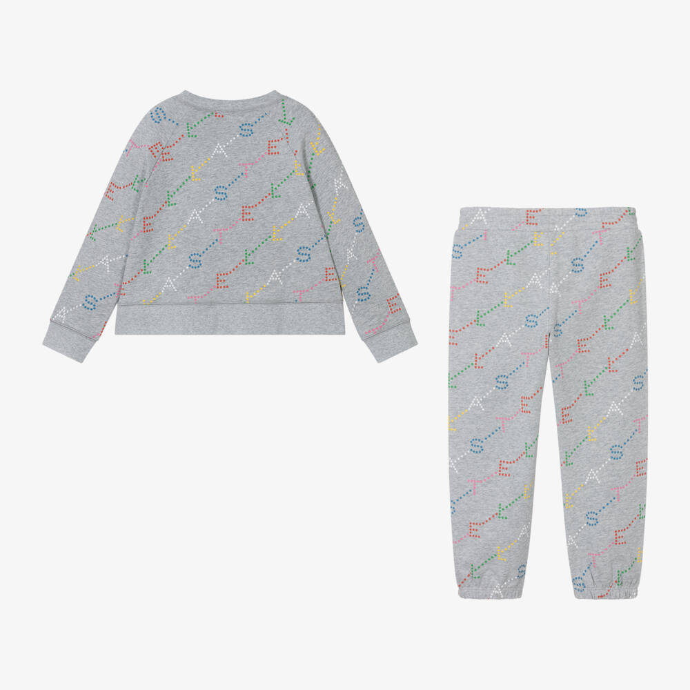 Stella McCartney Kids-Girls Cosy Grey Cotton Set | Childrensalon Outlet