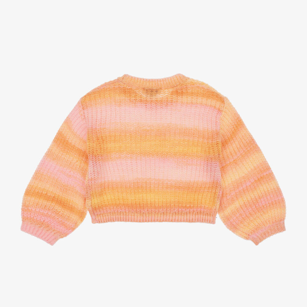 Stella McCartney Kids-Girls Cosy Pink Knit Jumper | Childrensalon Outlet