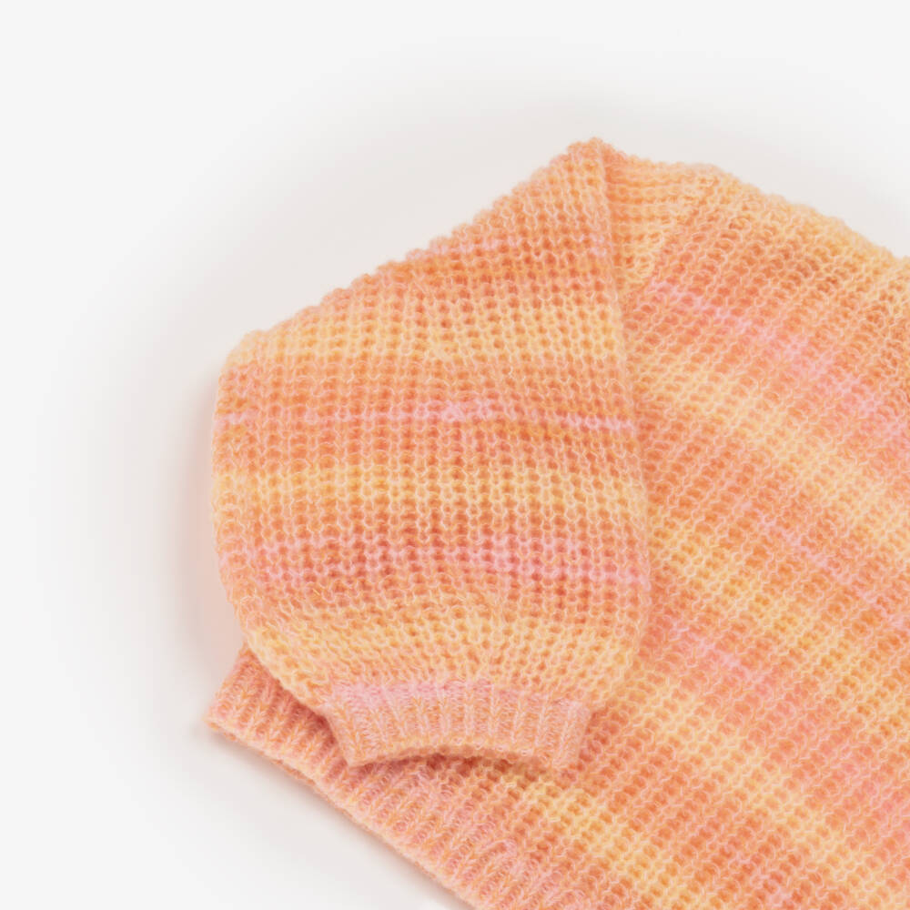 Stella McCartney Kids-Girls Cosy Pink Knit Jumper | Childrensalon Outlet