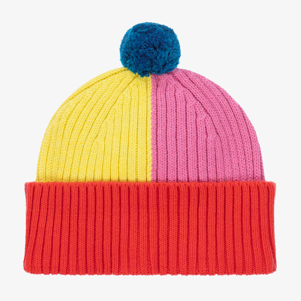 Stella McCartney Kids - Baumwoll-Beanie in Blockfarben (M) | Childrensalon