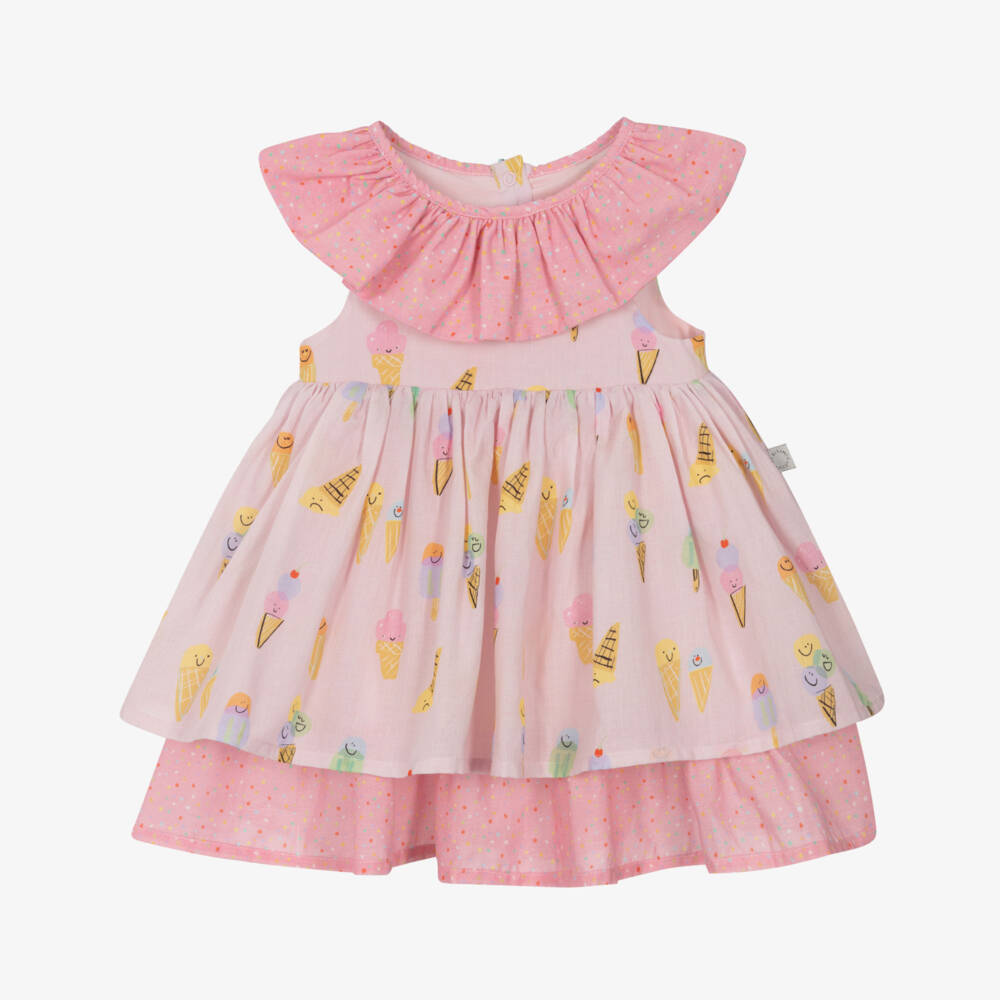 Stella McCartney Kids-فساتين قطنية للبنات بتصميم آيس كريم | Childrensalon Outlet