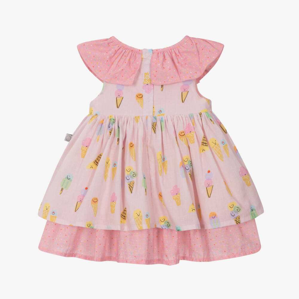 Stella McCartney Kids-Girls Cotton Dresses with Ice Cream Design | Childrensalon Outlet