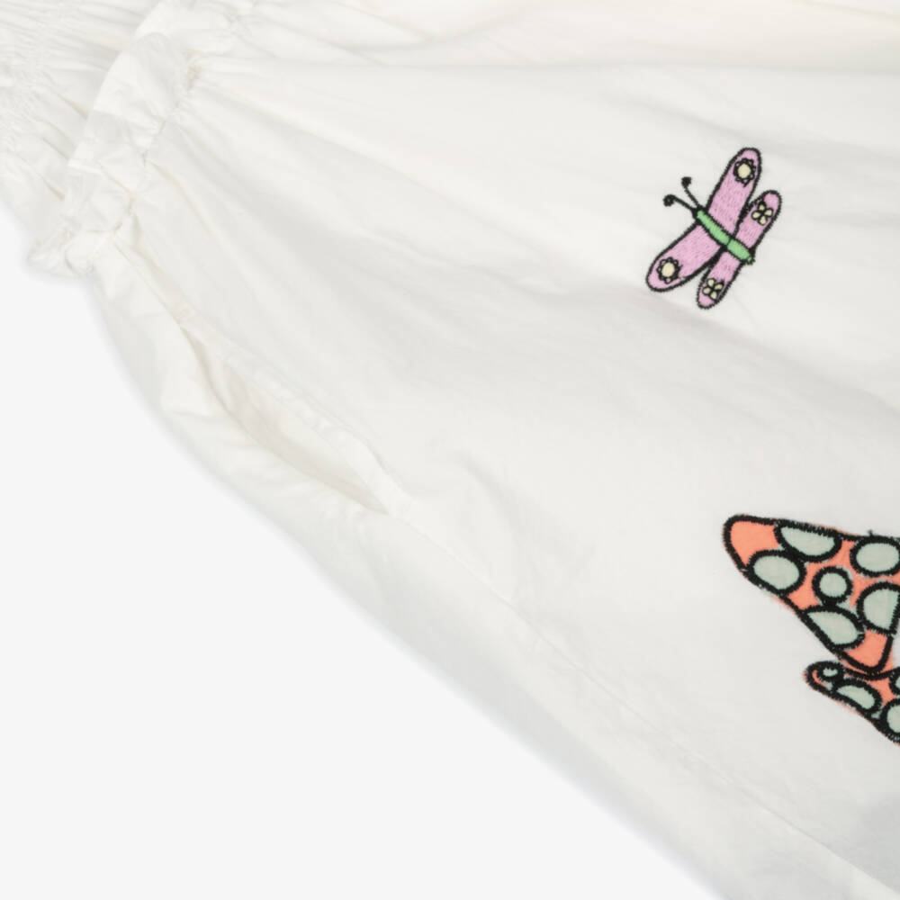 Stella McCartney Kids-Girls Cotton Ivory Fairy Dress | Childrensalon Outlet