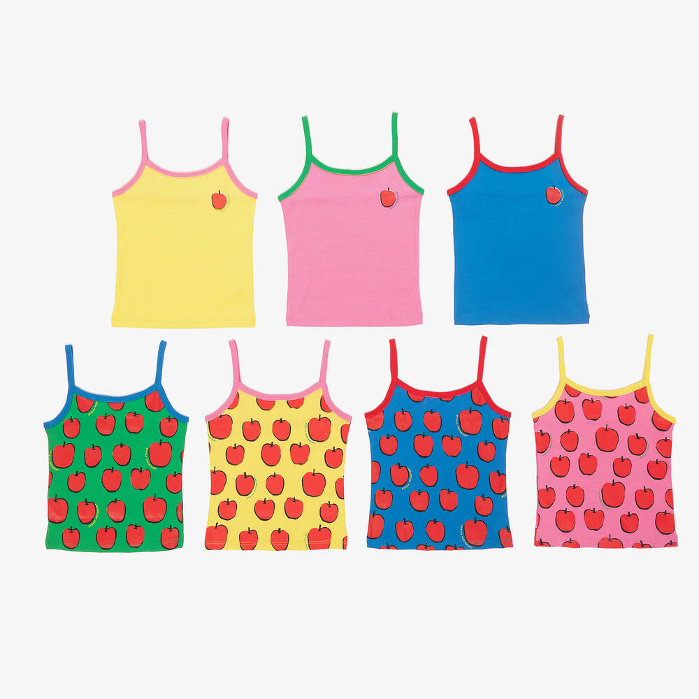 Stella McCartney Kids-Girls Cotton Vests (7 Pack) | Childrensalon Outlet