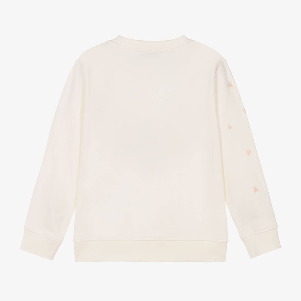 Stella McCartney Kids-Girls Cream Floral Cotton Jumper | Childrensalon Outlet