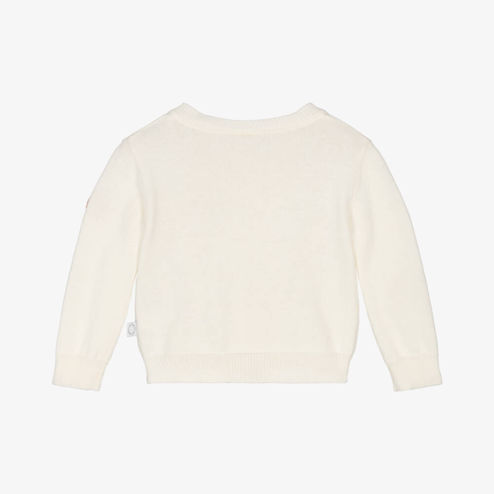 Stella McCartney Kids-Girls Cream Knit Strawberry Sweater | Childrensalon Outlet