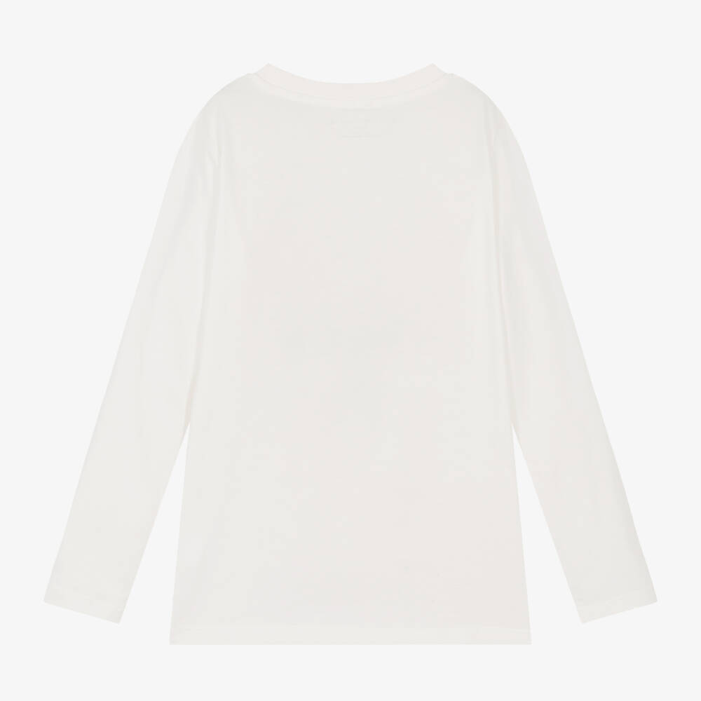 Stella McCartney Kids-توب ألباكا قطن لون عاجي للبنات | Childrensalon Outlet