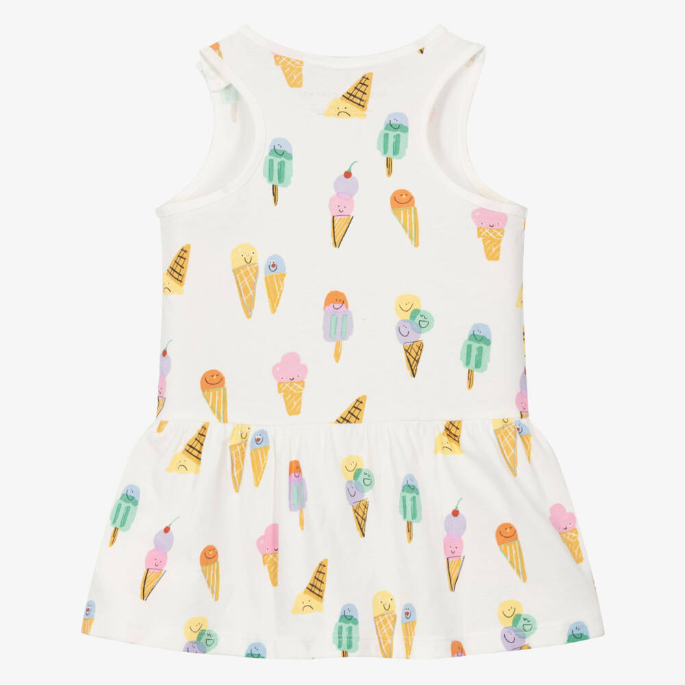 Stella McCartney Kids-Платье Кремовое Удовольствие для девочек | Childrensalon Outlet