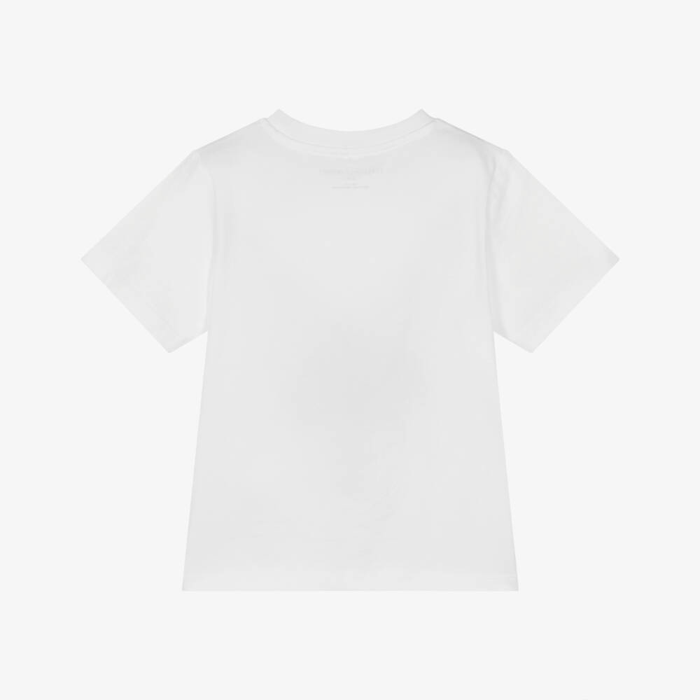 Stella McCartney Kids-Girls Creamy Deer Emblem Tee | Childrensalon Outlet