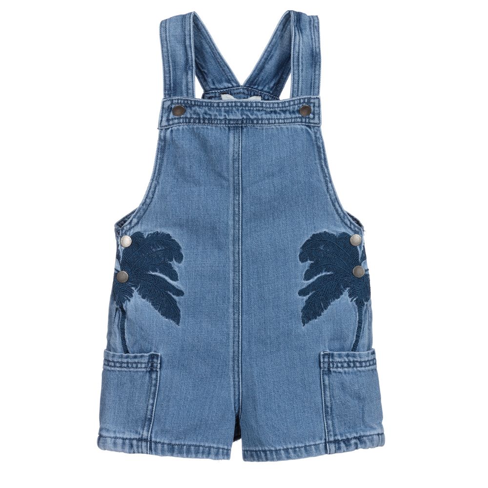 Stella McCartney Kids - Jeans-Latzshorts für Mädchen | Childrensalon