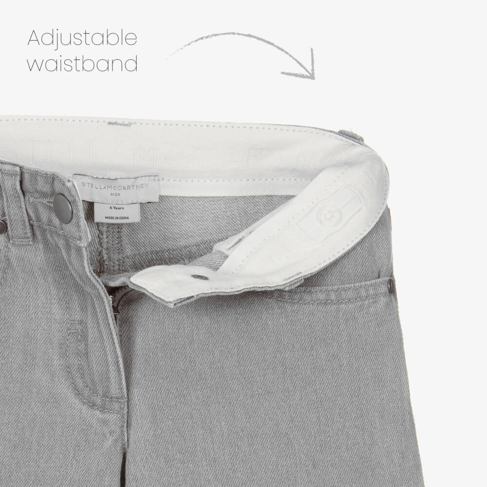 Stella McCartney Kids-Girls Denim Horse Motif Trousers | Childrensalon Outlet