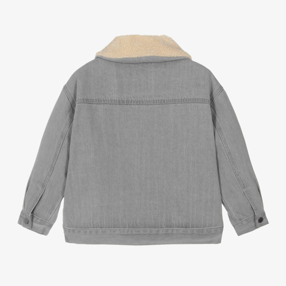 Stella McCartney Kids-Girls Denim Jacket with Horses | Childrensalon Outlet