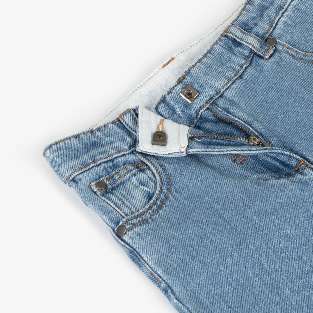 Stella McCartney Kids-Girls Denim Wide-Leg Trousers | Childrensalon Outlet