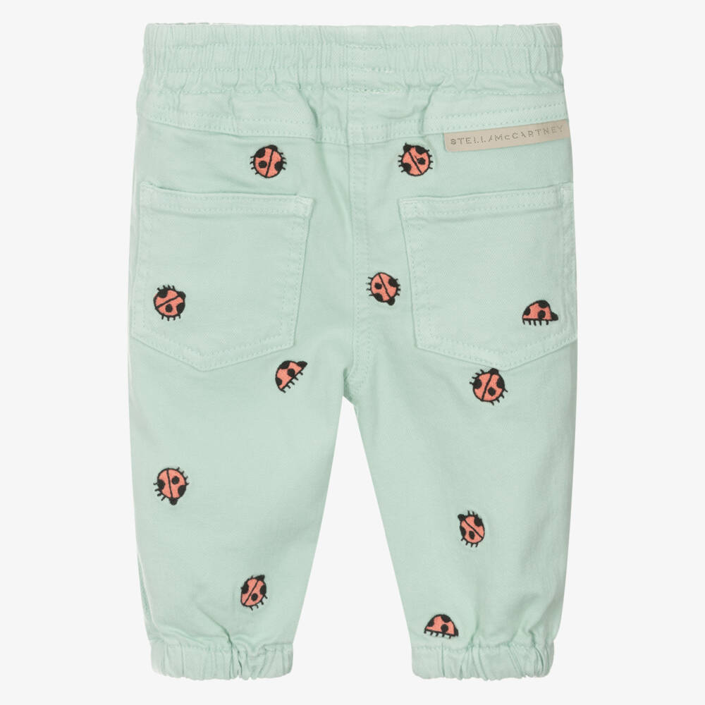 Stella McCartney Kids-بنطلون جينز زمردي للبنات | Childrensalon Outlet