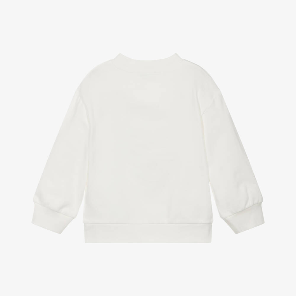 Stella McCartney Kids-Girls Enchanted Ivory Cotton Jumper | Childrensalon Outlet
