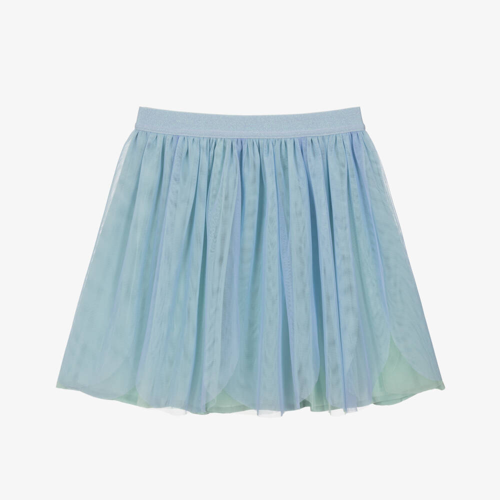 Stella McCartney Kids-Girls Enchanting Blue Tulle Skirt | Childrensalon Outlet