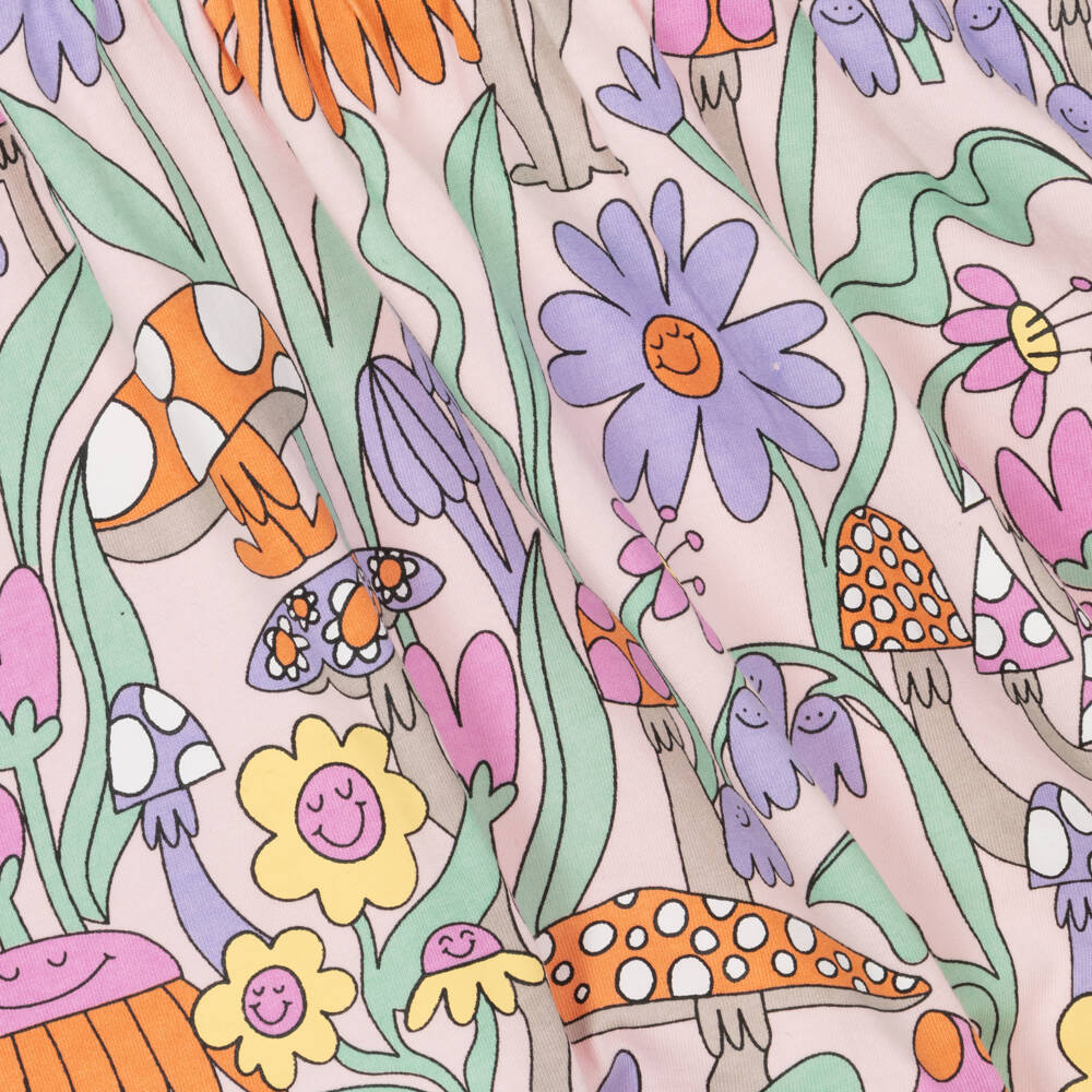 Stella McCartney Kids-Girls Enchanting Pink Cotton Dress | Childrensalon Outlet