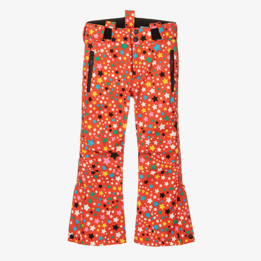 Stella McCartney Kids Ski Wear Capsule-Girls Flame Red Ski Pants | Childrensalon Outlet