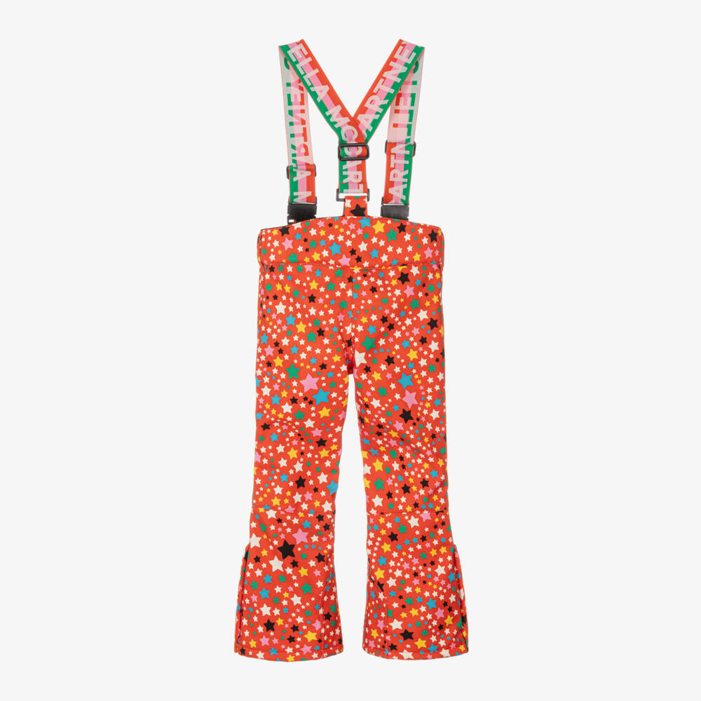 Stella McCartney Kids Ski Wear Capsule-Girls Flame Red Ski Pants | Childrensalon Outlet