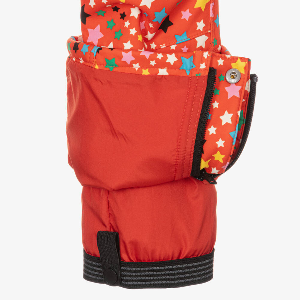 Stella McCartney Kids Ski Wear Capsule-Girls Flame Red Ski Pants | Childrensalon Outlet