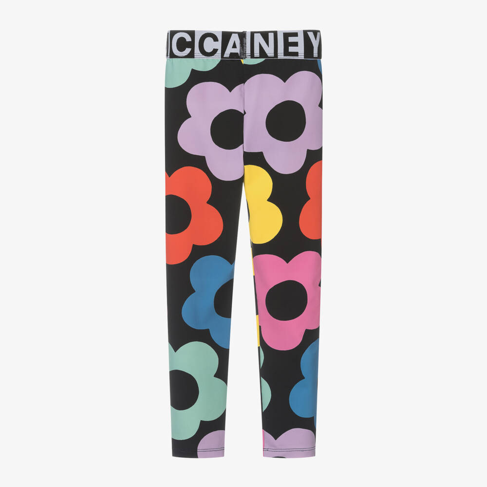 Stella McCartney Kids-Girls Floral Graphic Leggings | Childrensalon Outlet