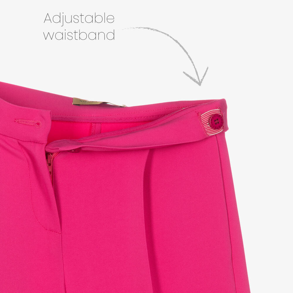 STELLA McCARTNEY スラックス ピンク 2318624N0174 Stella McCartney Kids - Girls Fuchsia Pink Tailored Trousers