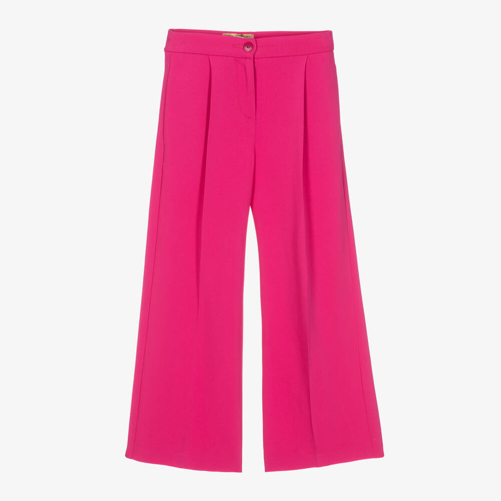 Stella McCartney Kids - Girls Fuchsia Pink Tailored Trousers | Childrensalon