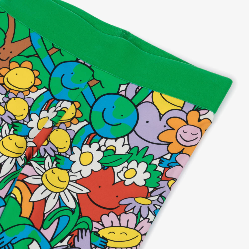Stella McCartney Kids-Girls Green Planet Earth & Friends Leggings | Childrensalon Outlet