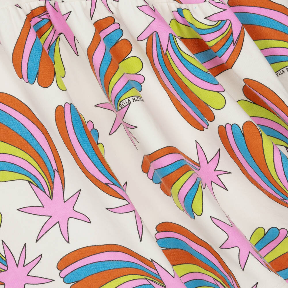 Stella McCartney Kids-Girls Ivory Cosmic Skater Dress | Childrensalon Outlet