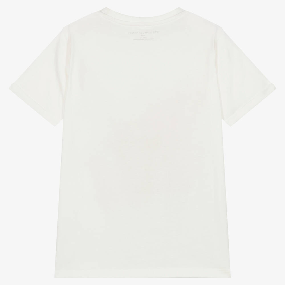 Tシャツ・カットソー STELLA MCCARTNEY Cotton T-shirt with logo print IVORY STELLA MCCARTNEY Printed cotton-jersey T-shirt | THE OUTNET