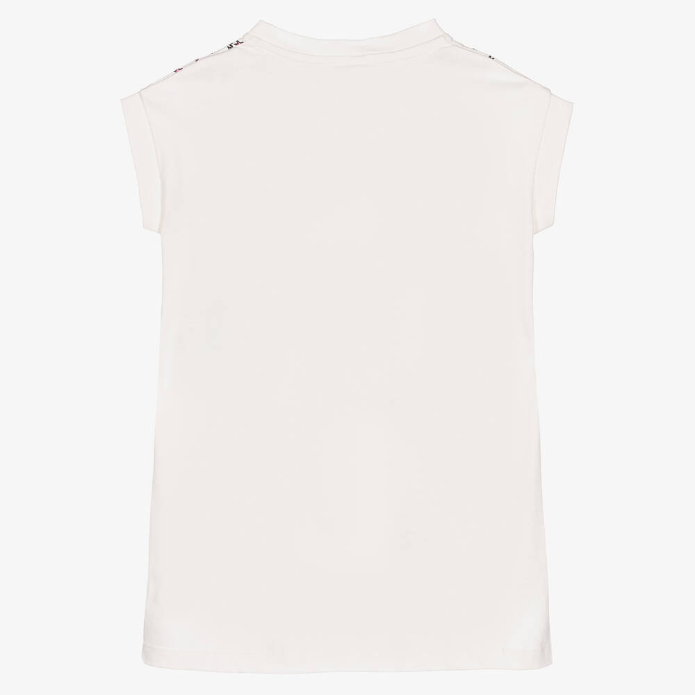 Stella McCartney Kids-Girls Ivory Cotton Love To Dream Dress | Childrensalon Outlet