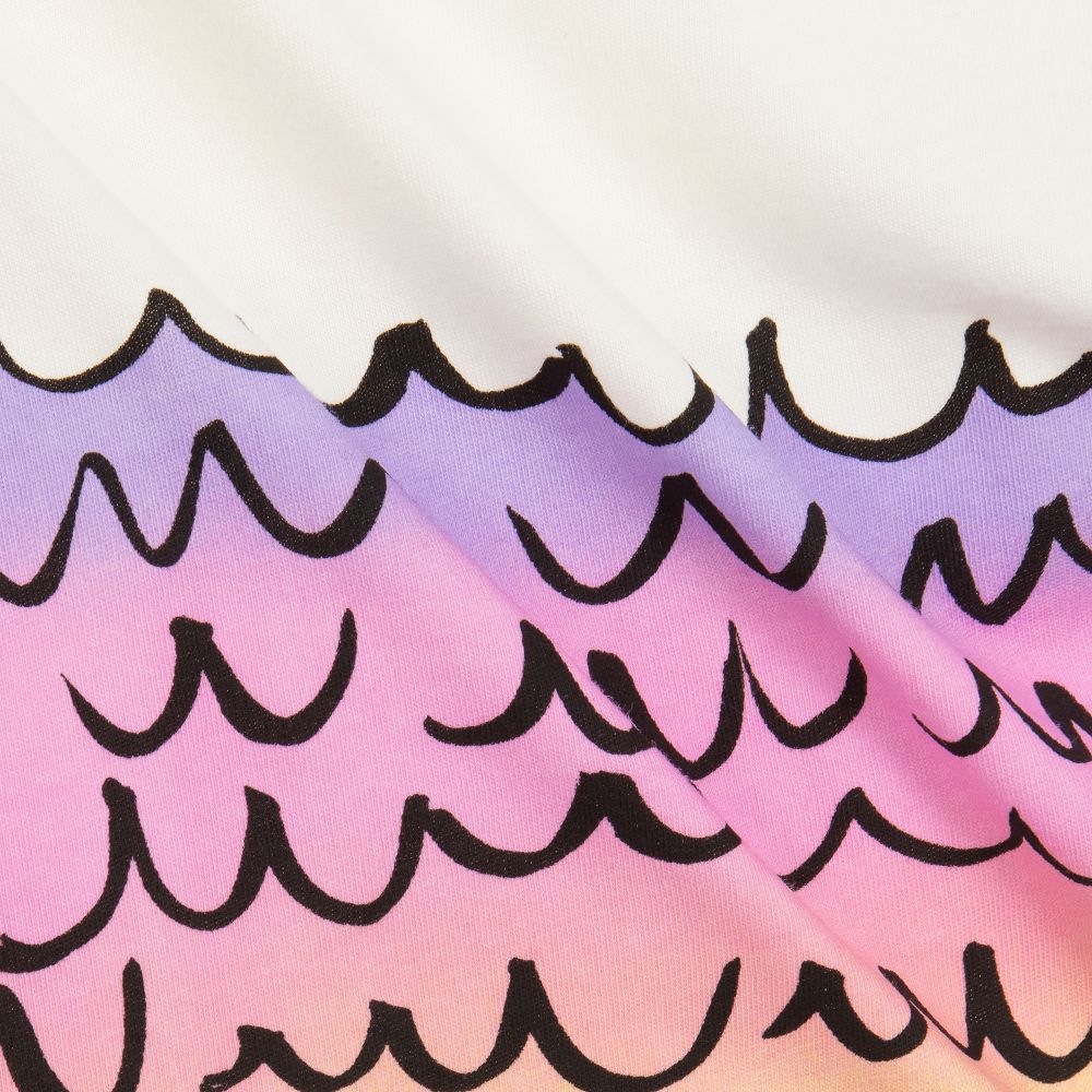 Stella McCartney Kids-Girls Ivory Cotton T-Shirt | Childrensalon Outlet