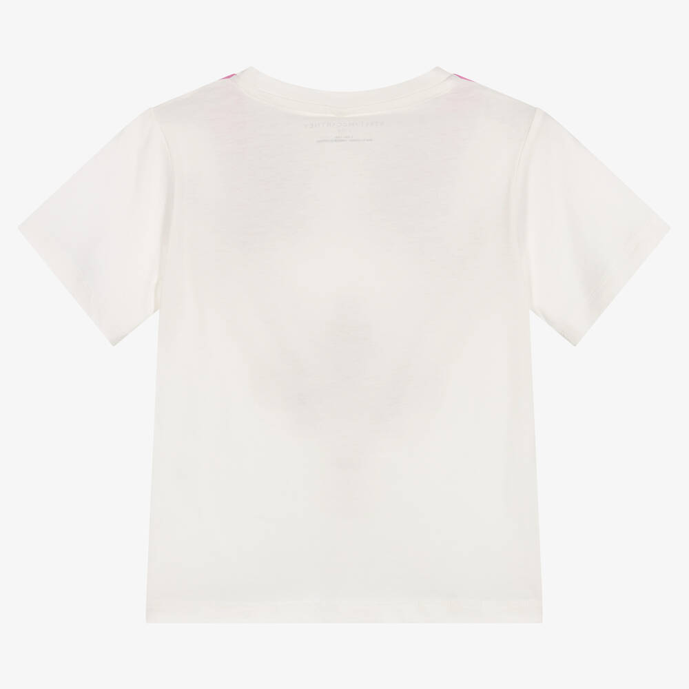 Stella McCartney Kids-Girls Ivory Cotton T-Shirt | Childrensalon Outlet