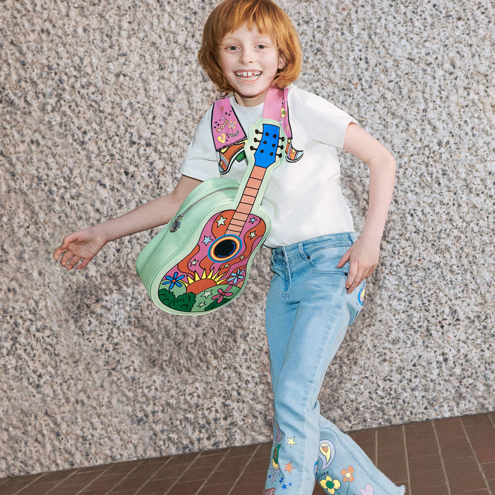 Stella McCartney Kids-Girls Ivory Cotton T-Shirt | Childrensalon Outlet