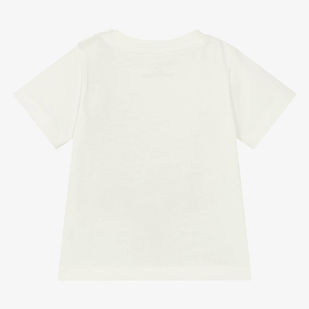 Stella McCartney Kids-Girls Ivory Cotton T-Shirt | Childrensalon Outlet