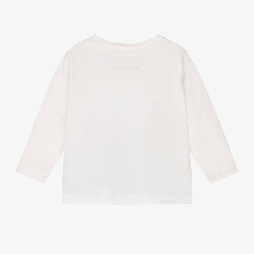 Stella McCartney Kids-Girls Ivory Floral Cotton Top | Childrensalon Outlet