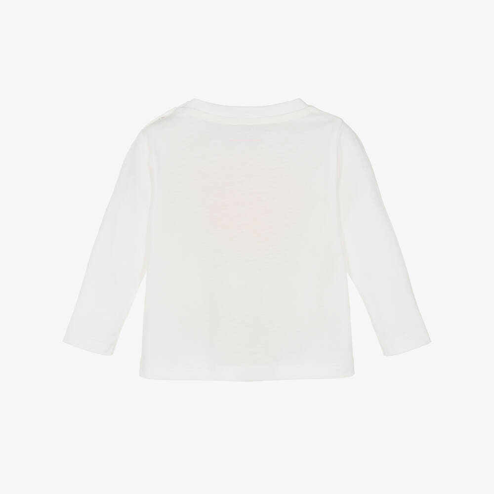Stella McCartney Kids-Girls Ivory Jelly Graphic Top | Childrensalon Outlet