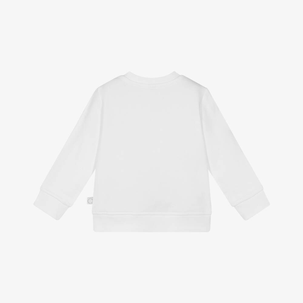 Stella McCartney Kids-Girls Ivory Organic Cotton Jumper | Childrensalon Outlet