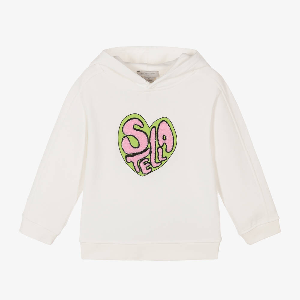 Stella McCartney Kids-Girls Ivory Organic Cotton Sweatshirt | Childrensalon Outlet