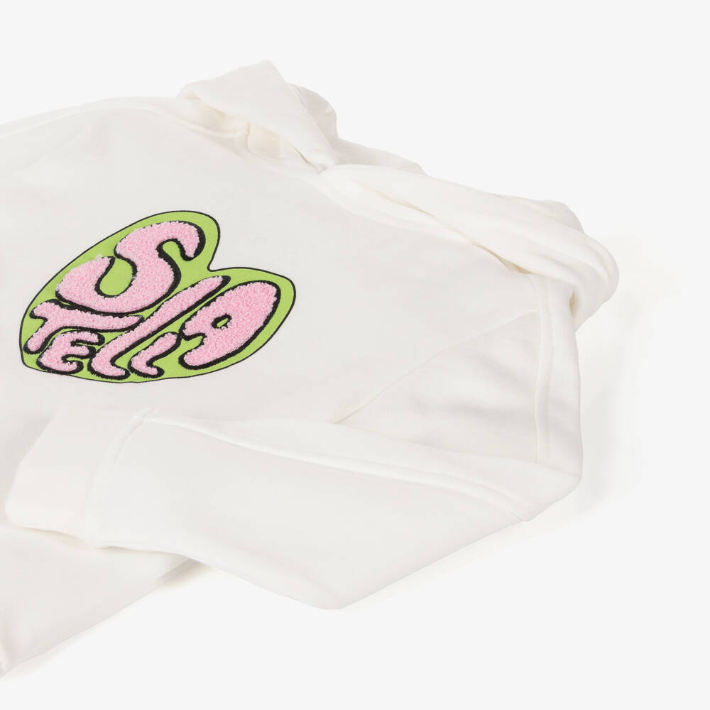 Stella McCartney Kids-Girls Ivory Organic Cotton Sweatshirt | Childrensalon Outlet
